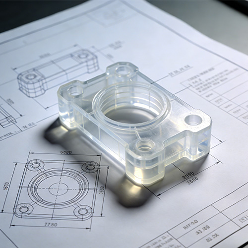Műanyag CNC megmunkálási testreszabott alkatrész