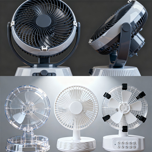 Műanyag fröccsöntő asztali ventilátor öntvény